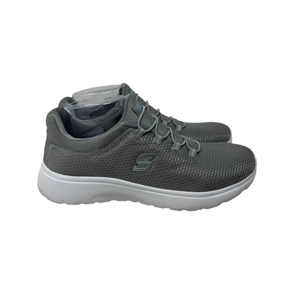 S Sport By Skechers Sneaker Women Size 7.5 Gray Solid Slip On Memory Foam Mesh